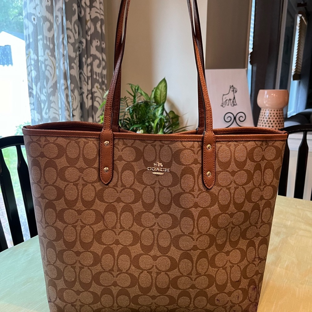 Coach Reversible Tote Restored & Re loved* Please Read.